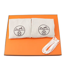 Load image into Gallery viewer, HERMES Sneakers Lift Multicolor / White Knit Calf Leather Size 38.5
