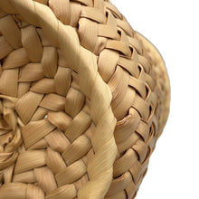 Load image into Gallery viewer, LOEWE Basket bag Natural/Brown327.02.S93 Raffia Leather Size Small
