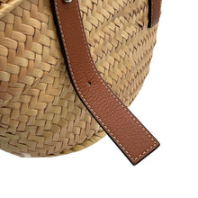Load image into Gallery viewer, LOEWE Basket bag Natural/Brown327.02.S93 Raffia Leather Size Small
