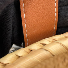 Load image into Gallery viewer, LOEWE Basket bag Natural/Brown327.02.S93 Raffia Leather Size Small
