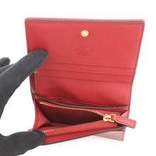 将图像加载到图库查看器中，Valentino Garavani V Logo Cherry Fick Embroidery Compact Wallet Blue/Red7W2P0AJ3BRJ Denim/Leather
