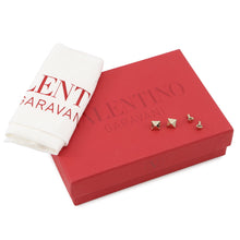 将图像加载到图库查看器中，Valentino Garavani Rock Studded Compact Wallet Red5W2P0P39VSH Leather
