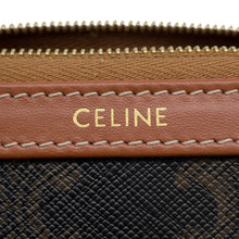 Load image into Gallery viewer, CELINE Triomphe Cosmetic Pouch Tan4M1622CZJ.04LU PVC Leather Size Small
