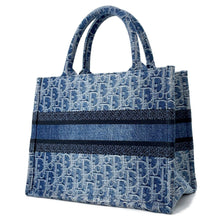 Load image into Gallery viewer, Dior Oblique Jacquard Book Tote BlueM1265ZEGC_M49E Denim Size Small
