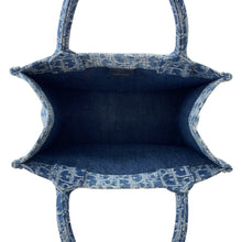 Load image into Gallery viewer, Dior Oblique Jacquard Book Tote BlueM1265ZEGC_M49E Denim Size Small
