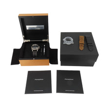 将图像加载到图库查看器中，PANERAI Luminor 1950 Submersible 3 Days Titanio W47mm TI Leather Black DialPAM01305

