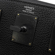 将图像加载到图库查看器中，HERMES Kelly Akkad Black Togo Leather Size PM
