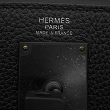 将图像加载到图库查看器中，HERMES Kelly Akkad Black Togo Leather Size PM
