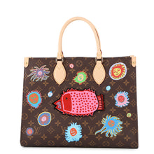 将图像加载到图库查看器中，LOUIS VUITTON LV X YK Onthego Brown/MulticolorM46429 Monogram Size MM
