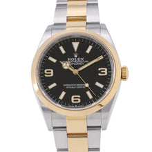 将图像加载到图库查看器中，ROLEX Explorer Ⅰ W36mm Stainless Steel K18YG Black Dial124273
