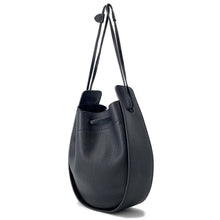 Load image into Gallery viewer, The Row DrawstringPouch Black Leather
