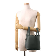 Load image into Gallery viewer, HERMES Picotin Lock Eclat Vert Mangrove/Guripantan Swift Leather Taurillon Clemence Size PM

