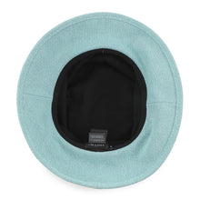 将图像加载到图库查看器中，CHANEL hat logo Size M Aqua Green Denim

