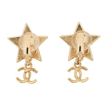 Load image into Gallery viewer, CHANEL Star CC Logo Earrings Black/Righe RainbowABC697 Metal
