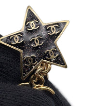 Load image into Gallery viewer, CHANEL Star CC Logo Earrings Black/Righe RainbowABC697 Metal
