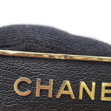 将图像加载到图库查看器中，CHANEL Logo Brooch Black/GoldABA771 Metal
