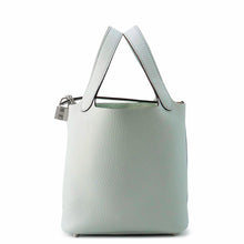 将图像加载到图库查看器中，HERMES Picotin Lock Blue Pale Taurillon Clemence Size PM
