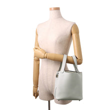 将图像加载到图库查看器中，HERMES Picotin Lock Blue Pale Taurillon Clemence Size PM
