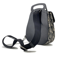 将图像加载到图库查看器中，Dior Oblique Gallop Mini Sling Bag Black/Beige1ADBO022YKS Canvas Leather
