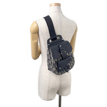 将图像加载到图库查看器中，Dior Oblique Gallop Mini Sling Bag Black/Beige1ADBO022YKS Canvas Leather
