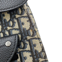 将图像加载到图库查看器中，Dior Oblique Gallop Mini Sling Bag Black/Beige1ADBO022YKS Canvas Leather
