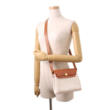 Load image into Gallery viewer, HERMES Herbag zip Ecru/Fauve Toile H Vache Hunter Leather Size Mini
