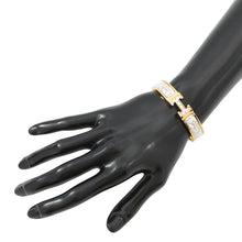 将图像加载到图库查看器中，HERMES ClicH Cheetah Size PM Orfevre/Jaune d'or/White Enamel Metal
