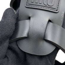 Load image into Gallery viewer, MIUMIU Platform Sandals Black5X709D Rubber Size 39
