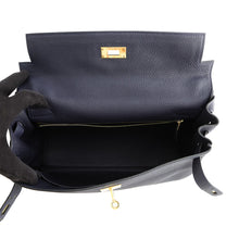 Load image into Gallery viewer, HERMES Kelly Retourne Blue Nuit Togo Leather Size 32
