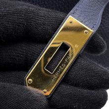 Load image into Gallery viewer, HERMES Kelly Retourne Blue Nuit Togo Leather Size 32
