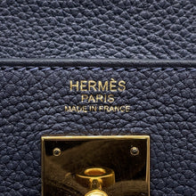 Load image into Gallery viewer, HERMES Kelly Retourne Blue Nuit Togo Leather Size 32
