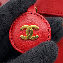 Load image into Gallery viewer, CHANEL CC Logo vanity bag RedA01998 Caviar Leather
