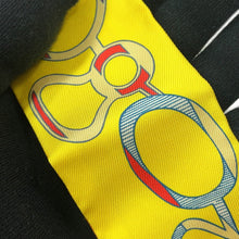 将图像加载到图库查看器中，HERMES Twilly Do Re Boucles Orange/Yellow/Multicolor Silk100%
