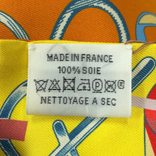 将图像加载到图库查看器中，HERMES Twilly Do Re Boucles Orange/Yellow/Multicolor Silk100%
