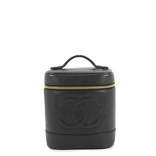Load image into Gallery viewer, CHANEL CC Logo vanity bag BlackA01998 Caviar Leather
