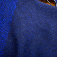 Load image into Gallery viewer, HERMES Poncho Highland Navy/BrownH800469E Merino Wool90% Cashmere10%

