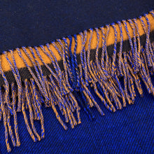 Load image into Gallery viewer, HERMES Poncho Highland Navy/BrownH800469E Merino Wool90% Cashmere10%
