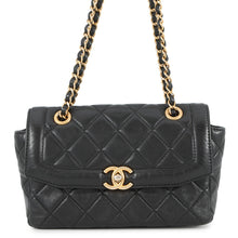 Load image into Gallery viewer, CHANEL Matelasse Flap Bag ChainShoulder BlackAS5259 Lambskin Size 21
