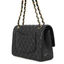 Load image into Gallery viewer, CHANEL Matelasse W flap ChainShoulder BlackA01112 Lambskin Size 25
