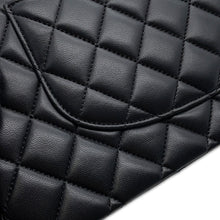 Load image into Gallery viewer, CHANEL Matelasse W flap ChainShoulder BlackA01112 Lambskin Size 25
