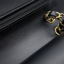 Load image into Gallery viewer, CHANEL Matelasse W flap ChainShoulder BlackA01112 Lambskin Size 25
