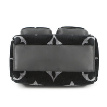 将图像加载到图库查看器中，LOUIS VUITTON Keepall Bandouliere Virgil Abloh NoirM45438 Monogram Giant Eclipse Tufftage Calf Leather Size 25
