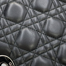 将图像加载到图库查看器中，Dior Lady Dior 2WAYHandbag BlackCAL44551 Lambskin Size Medium
