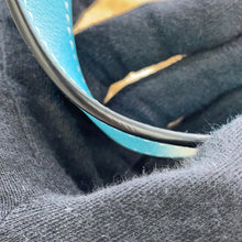 将图像加载到图库查看器中，LOEWE Basket bag Natural/Light Blue327.02.S92 Raffia Calf Leather Size Medium
