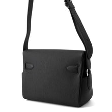 将图像加载到图库查看器中，HERMES Kelly Messenger Black Togo Leather Size PM
