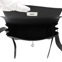 Load image into Gallery viewer, HERMES Kelly Messenger Black Togo Leather Size PM
