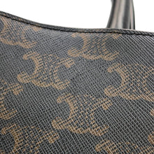 将图像加载到图库查看器中，CELINE Triomphe Horizontal Cabas Black197012 PVC Leather
