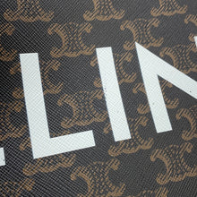 将图像加载到图库查看器中，CELINE Triomphe Horizontal Cabas Black197012 PVC Leather
