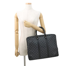 将图像加载到图库查看器中，LOUIS VUITTON Port Documan Voyajaj NoirN41125 Damier Graphite
