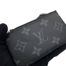 将图像加载到图库查看器中，LOUIS VUITTON Pochette Cles NoirM80905 Monogram Eclipse / Monogram Eclipse Reverse
